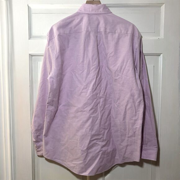 Brooks Brothers Oxford 1818 Purple Button Down Long Sleeve Shirt Mens Medium - Picture 5 of 5